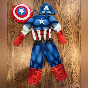 Halloween costume Captain America size Toddler 3-4